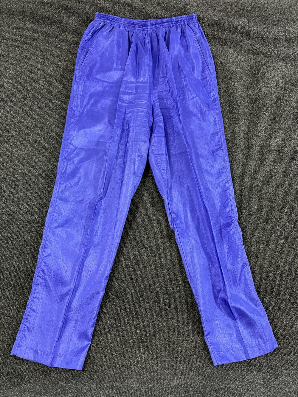 Vintage Park Place Fashions Outfit Womens M Blue 2 Piece Shirt Pants USA Set
